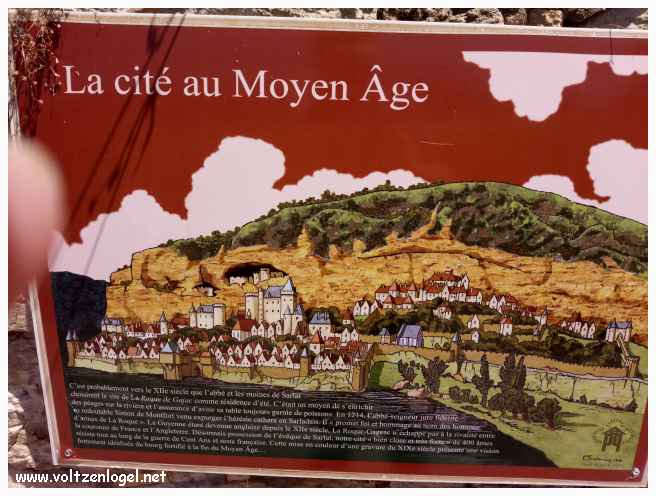 La cité de La Roque Gageac au Moyen Age