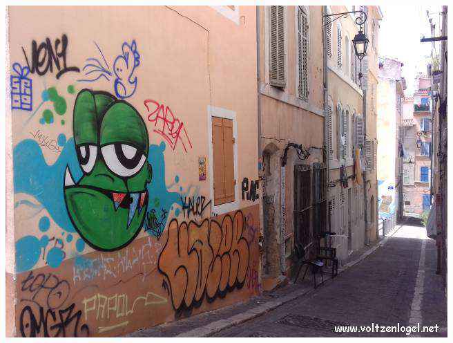 Vue panoramique du Panier à Marseille, révélant son riche patrimoine historique.
