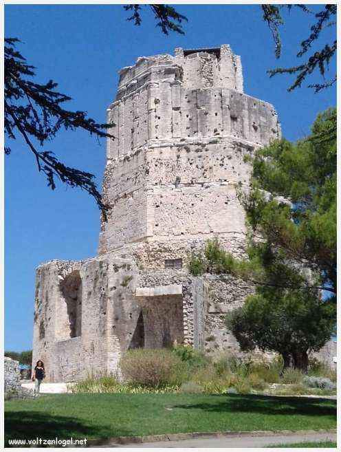 Vue aérienne des Arènes de Nîmes, emblèmes de son héritage romain.