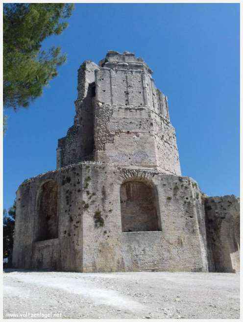 Vue aérienne des Arènes de Nîmes, emblèmes de son héritage romain.