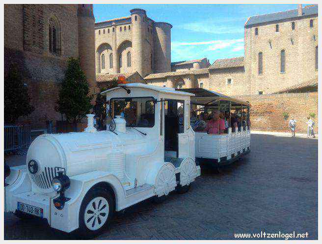 Vue panoramique de la cathédrale Sainte-Cécile à Albi, chef-d'œuvre gothique