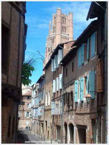 Albi la Cité épiscopale. La cathédrale Sainte-Cécile d'Albi. La ville rouge perle du sud-ouest