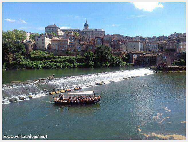 Vue panoramique de la cathédrale Sainte-Cécile à Albi, chef-d'œuvre gothique