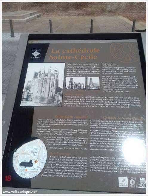 Vue panoramique d'Albi avec la cathédrale Sainte-Cécile et le Pont Vieux