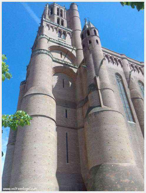 Vue panoramique d'Albi avec la cathédrale Sainte-Cécile et le Pont Vieux
