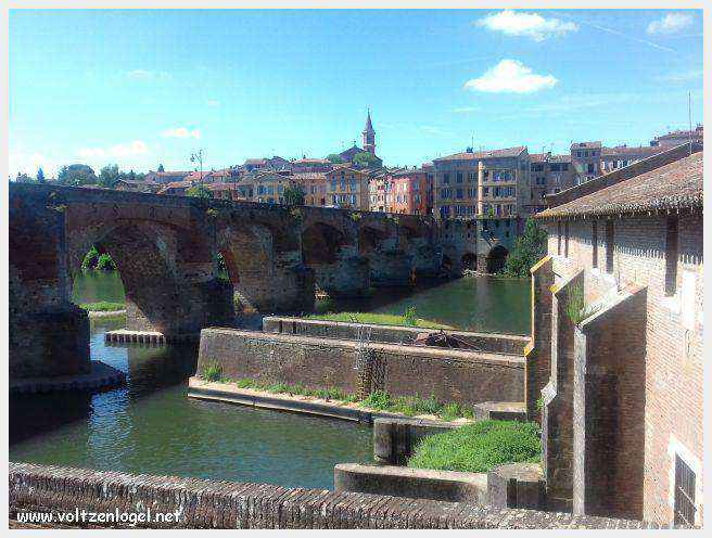 Vue panoramique d'Albi avec la cathédrale Sainte-Cécile et le Pont Vieux