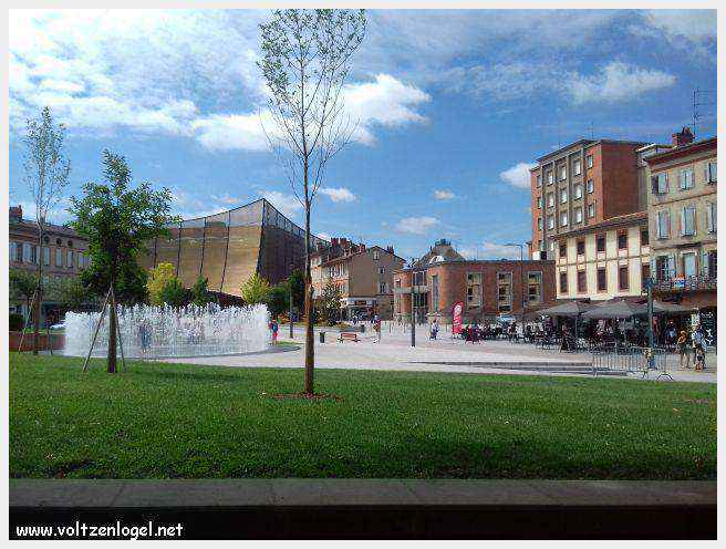 Vue panoramique d'Albi avec la cathédrale Sainte-Cécile et le Pont Vieux