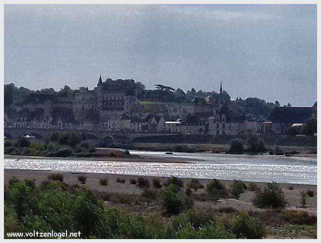 Vue panoramique sur le Château royal d'Amboise, témoin de l'histoire et de la beauté du Val de Loire.