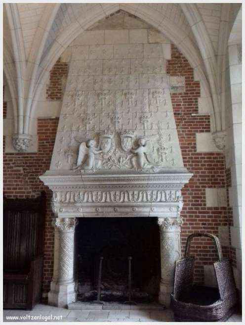 Vue panoramique sur le Château Royal d'Amboise et ses jardins à la française