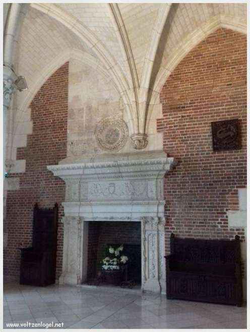 Vue panoramique sur le Château Royal d'Amboise et ses jardins à la française