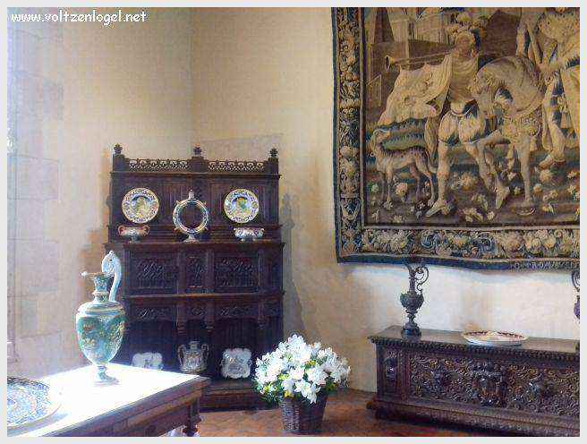 Vue panoramique sur le Château Royal d'Amboise et ses jardins à la française