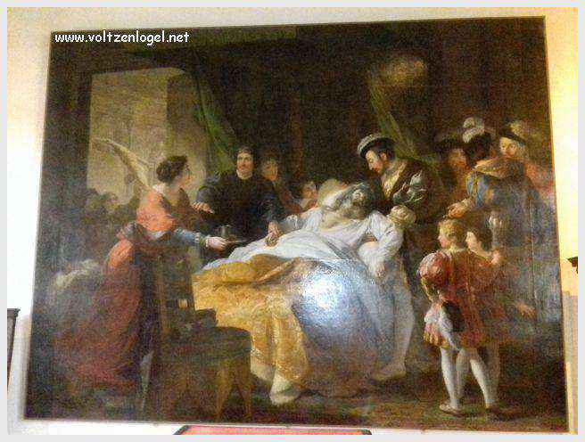 Vue panoramique sur le Château Royal d'Amboise et ses jardins à la française