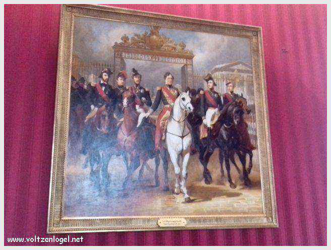 Vue panoramique sur le Château Royal d'Amboise et ses jardins à la française