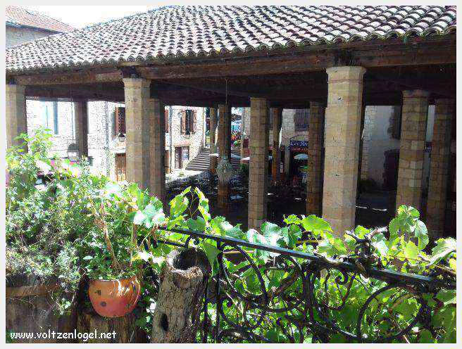 Vue panoramique sur les toits de Cordes-sur-Ciel, cité médiévale perchée