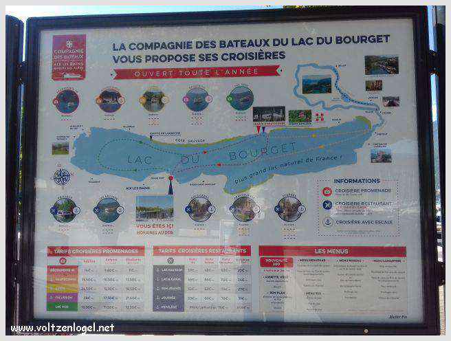 La compagnie des bateaux du lac du Bourget propose ses croisières