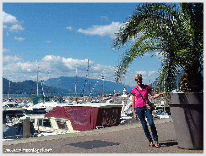 Vue panoramique du Lac du Bourget entouré de montagnes majestueuses
