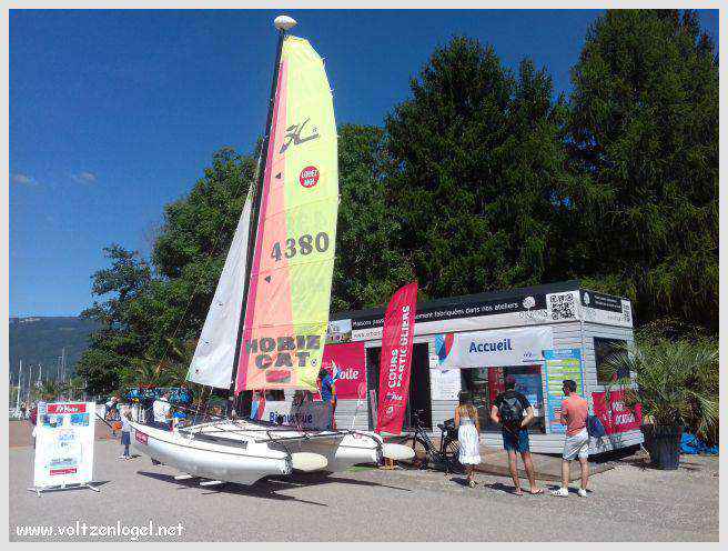 Vue panoramique du Lac du Bourget entouré de montagnes majestueuses
