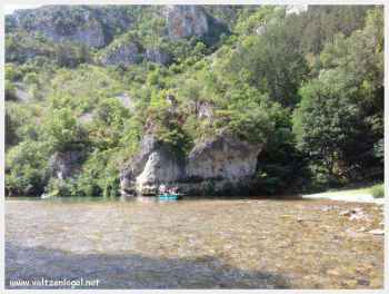 La Malème, les bateliers des gorges du Tarn, la plus belle partie des Gorges du Tarn
