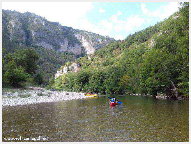 La Malème, les bateliers des gorges du Tarn, la plus belle partie des Gorges du Tarn