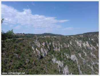 Panorama du point sublime, la meilleure vue des Gorges du Tarn