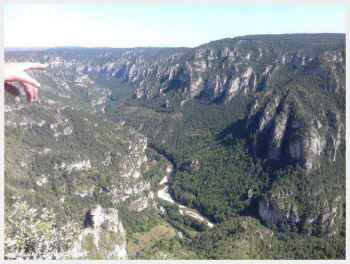 Panorama du point sublime, la meilleure vue des Gorges du Tarn