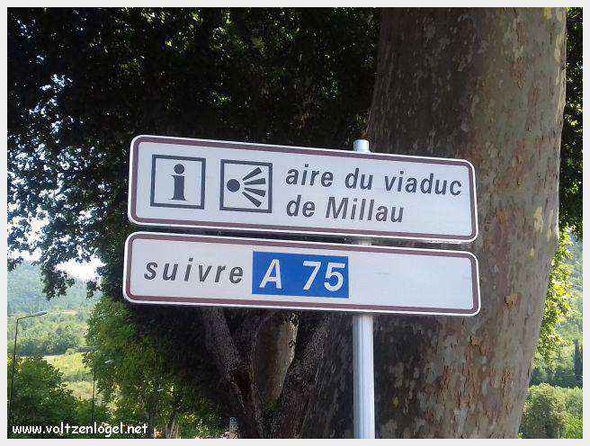 Millau dans l'Aveyron. Le meilleur de la ville de Millau. Viaduc sur le Tarn