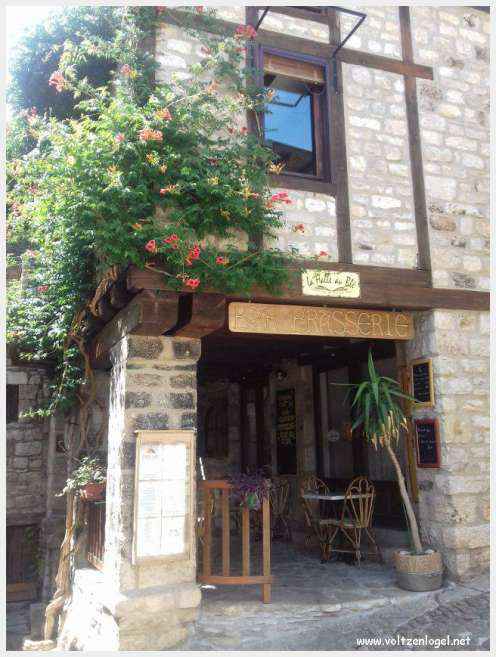 Vue pittoresque de Sainte-Enimie dans les Gorges du Tarn, village médiéval et nature spectaculaire