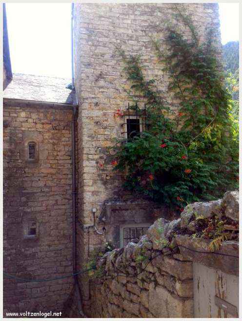 Vue pittoresque de Sainte-Enimie dans les Gorges du Tarn, village médiéval et nature spectaculaire