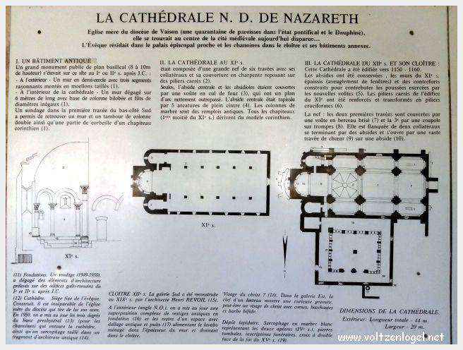 Cathédrale Notre-Dame à Vaison-la-Romaine, symbole de l'architecture romane et médiévale