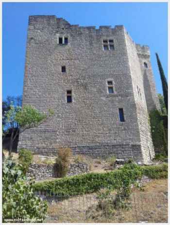 Architecture évocatrice du château de Mollans-sur-Ouvèze, mélange de styles