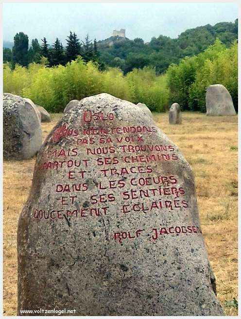 Vue panoramique de Vaison La Romaine avec ruines antiques et jardins paisibles