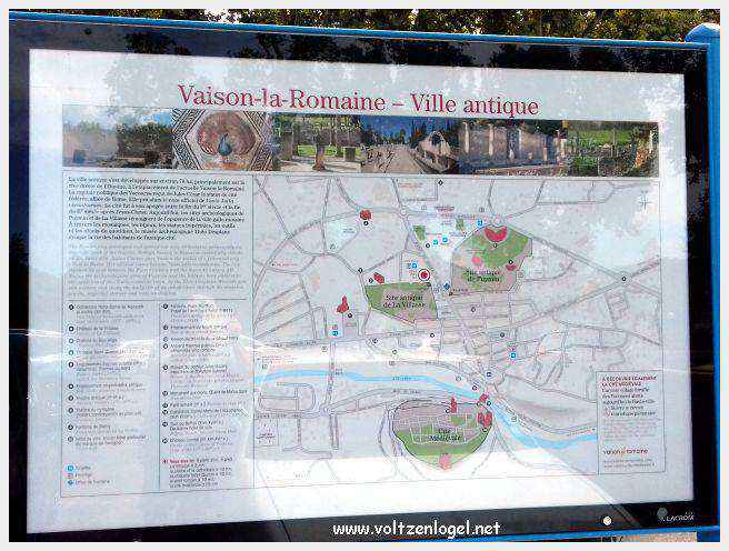 Vaison La Romaine sur les rives de l'Ouvèze en Provence. Le meilleur des sites incontournables
