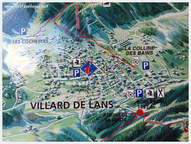 Villard-De-Lans dans le Vercors. La station de Villard de Lans