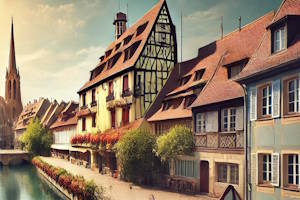 Vieille ville pittoresque de Colmar, Alsace