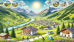 Paysage montagneux du Zillertal en Autriche