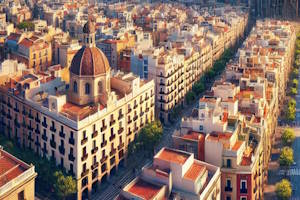 Quartier animé de Gràcia à Barcelone