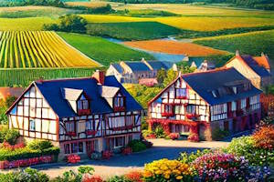 Maisons à colombages en Alsace