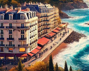 Biarritz dans le golfe de Gascogne, entre mer et patrimoine