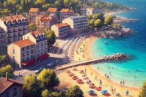 Paysage de Sainte-Maxime dans le Var
