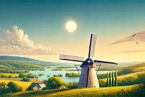 Moulin dans les Flandres françaises