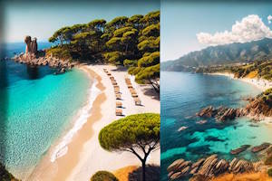 Plage de Tamarone au Cap Corse
