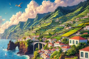 Vue panoramique de Ponta do Sol à Madère