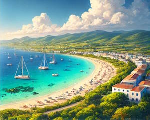 Vue de la Costa Smeralda en Sardaigne