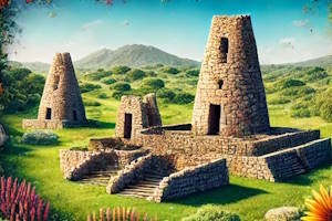 Tours nuragiques de Barumini en Sardaigne