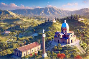 Paysage historique entre la Sicile et la Calabre