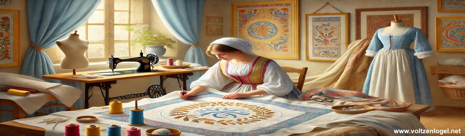 Patchwork et Broderie modèle et tutoriel gratuit