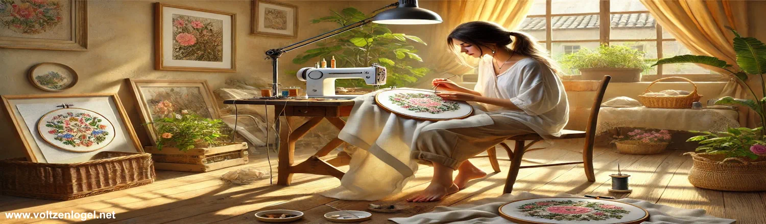 Patchwork et Broderie modèle et tutoriel gratuit