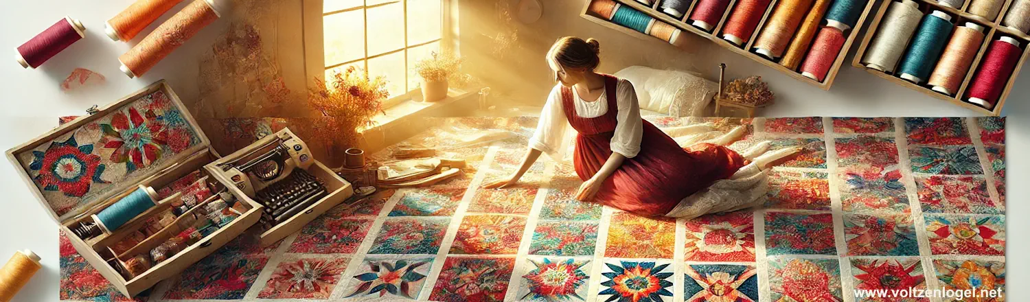 Patchwork et Broderie modèle et tutoriel gratuit