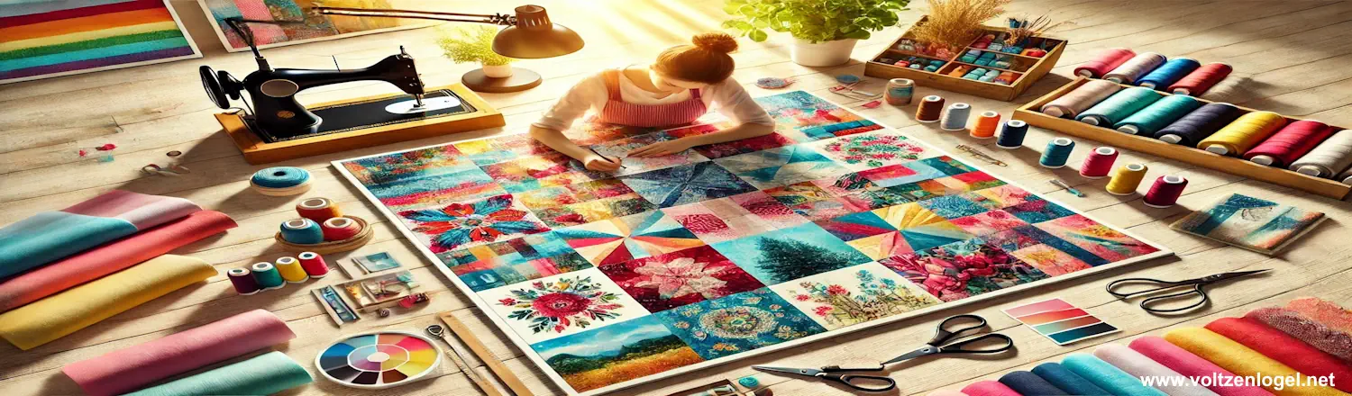 Patchwork et Broderie modèle et tutoriel gratuit