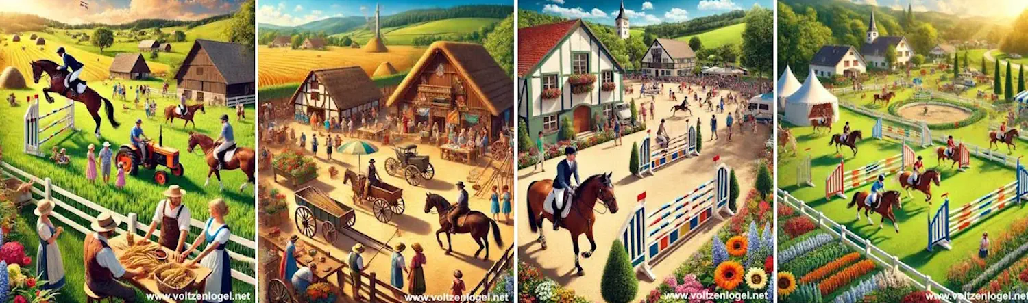 Les Jeunes agriculteurs du canton de Truchtersheim en Alsace lors d'une grande fête paysanne